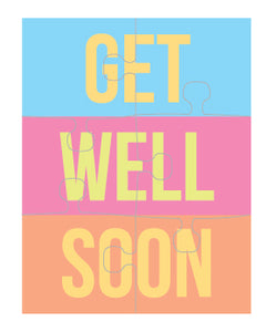 Get Well Soon Puzzle Card (set of 6)