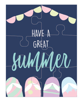 Summer Puzzle Card (set of 6)